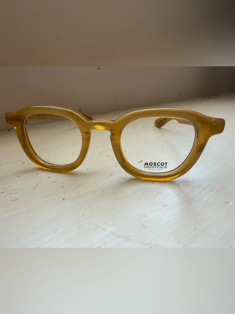 MOSCOT unisex olive brown Dahven Glasses